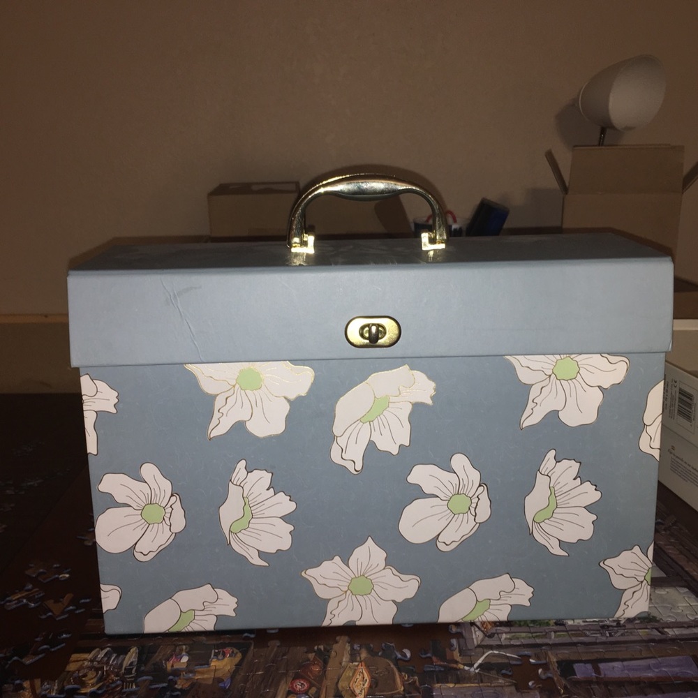 floral paper filer/organizer